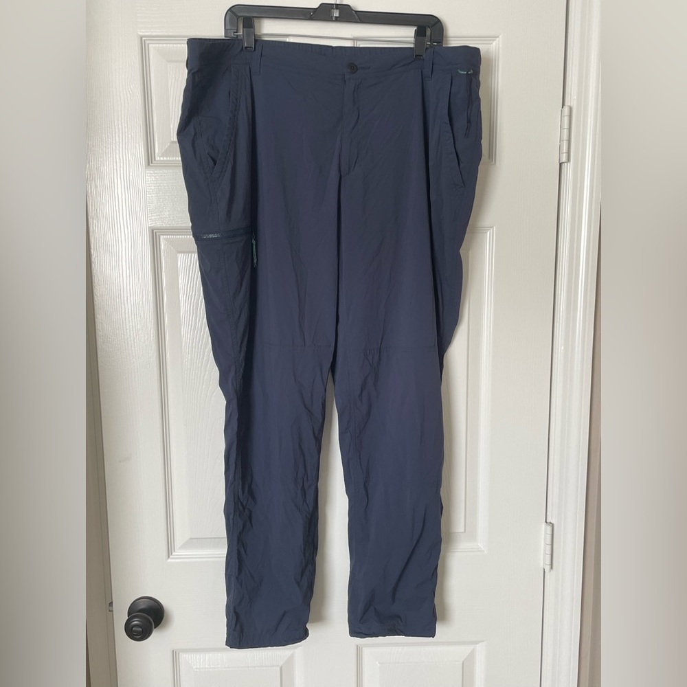 REI Co-op Women’s 20W Tapered Nylon Hiking Pants Blue Outdoor Trail - Packable